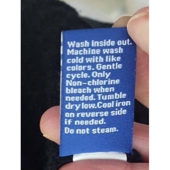 Apt. 9 Open Front Long Black Knit Cardigan M Boho Grandma Office - Picture 4 of 6